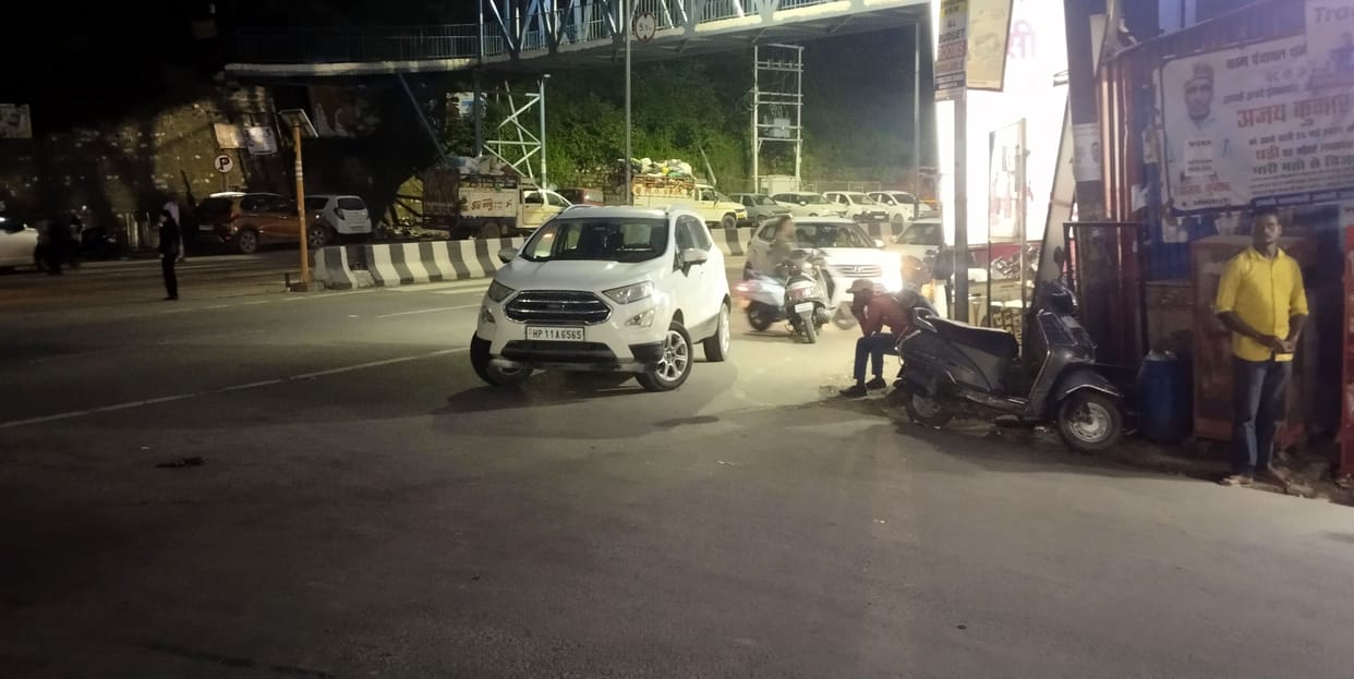 The turning point on the Subathu road in Dharampur has become a black spot.