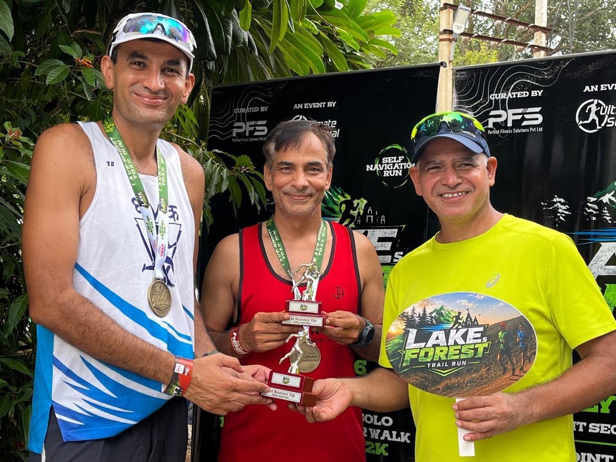 Sanjay and Ravinder of Rohtak Runners emerged as runners-up in the 33 km category.