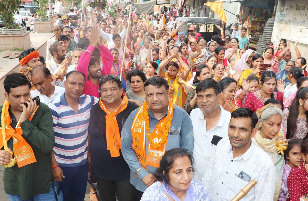 Jind was drenched in devotion, thousands of people walked together in the first Jagannath Rath Yatra.