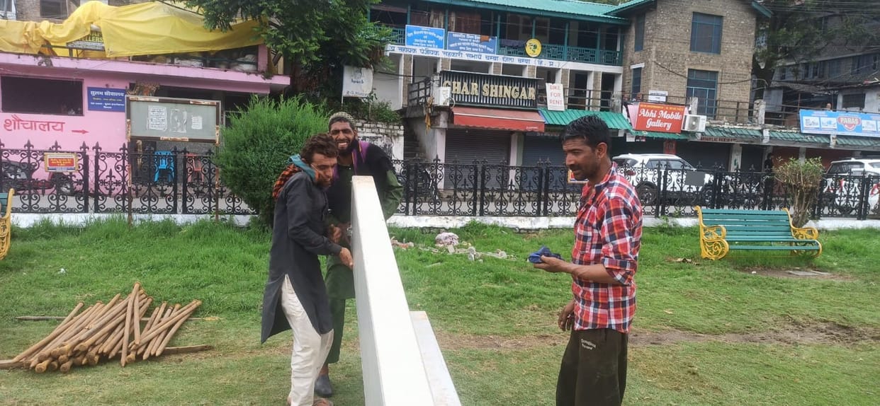 The historic Chaugan is being decked up for the Minjar Fair.