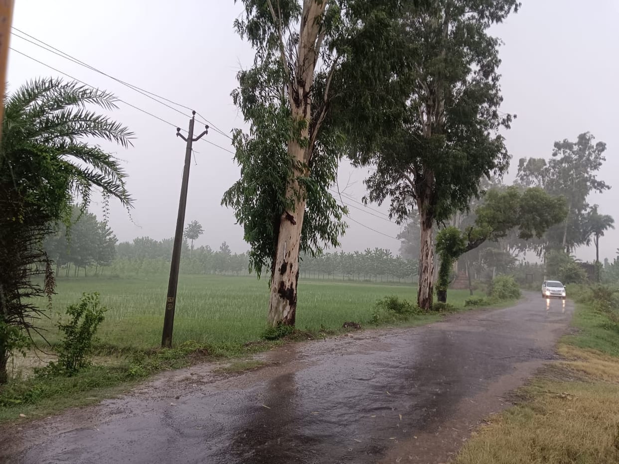 Rain lashed the villages, while humidity tormented the city