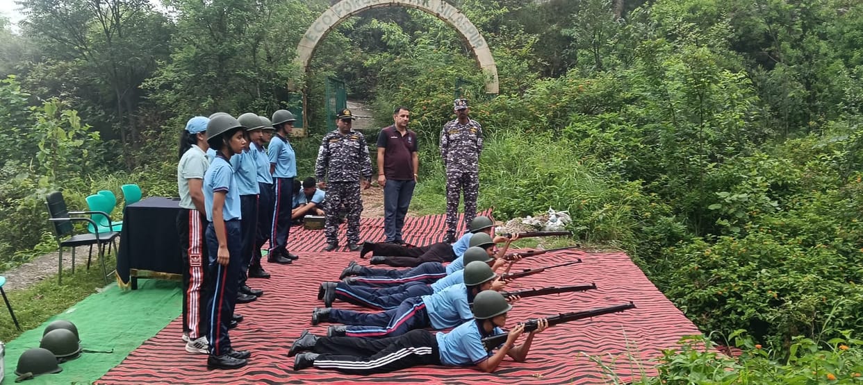 Cadets learnt the tricks of disaster management and fire fighting