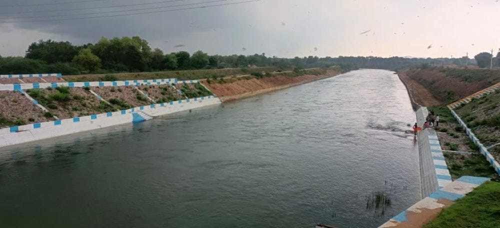 2,600 cusecs of water released from Lahchura into the Arjun Sahayak Canal.