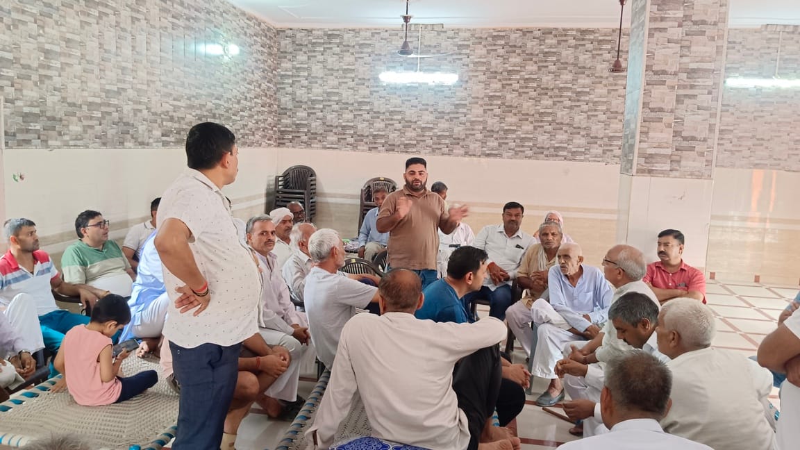 Opposition to the proposed sewer pumping station in Garhi Kesari; memorandum to be submitted today.