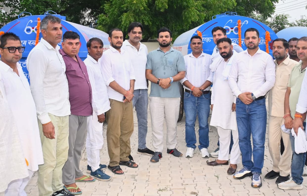 Villagers' thirst to be quenched; MLA provides water tankers to three gram panchayats.