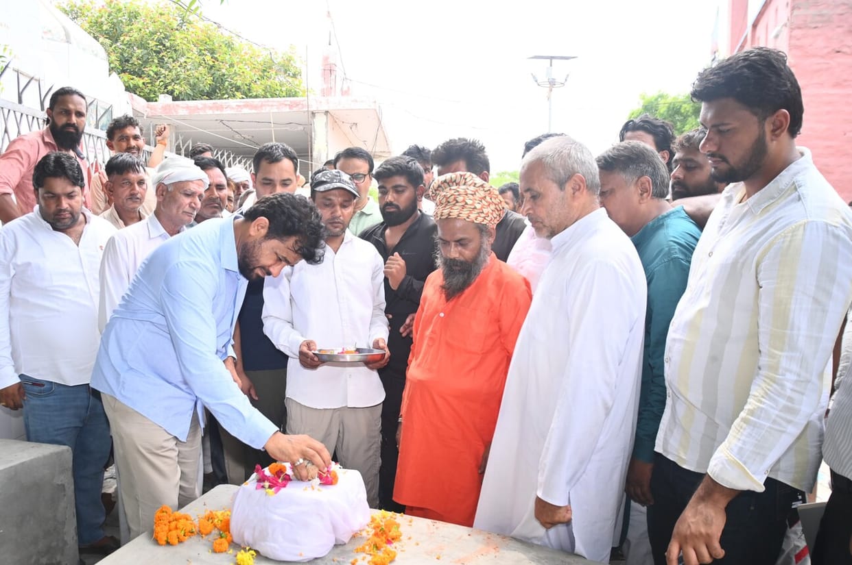 Foundation stone laid for development works worth 65 lakh in Pugthala.
