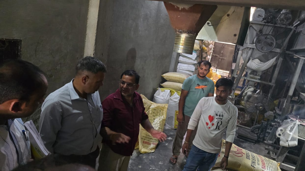 Black-marketing racket busted: Raid on flour mill, 93 quintals of wheat seized.