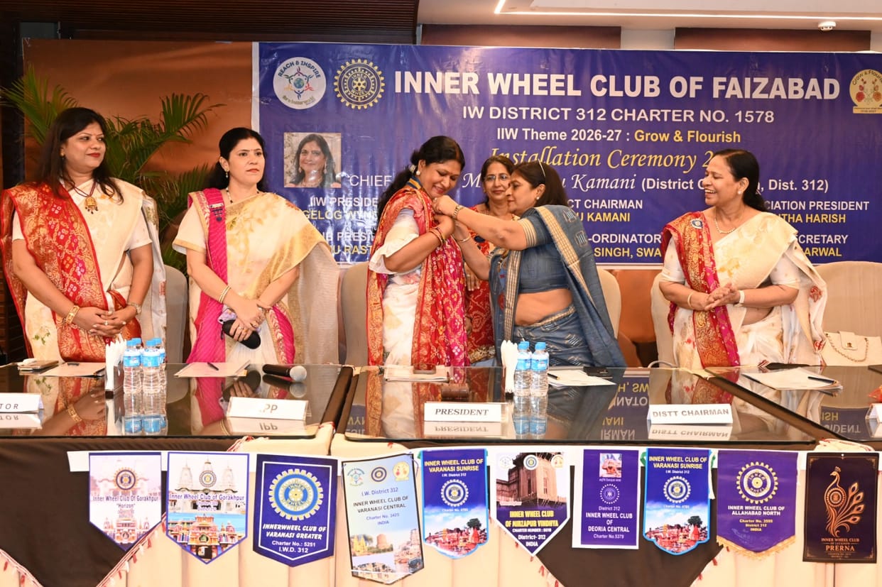 New team of Inner Wheel Club Faizabad takes charge