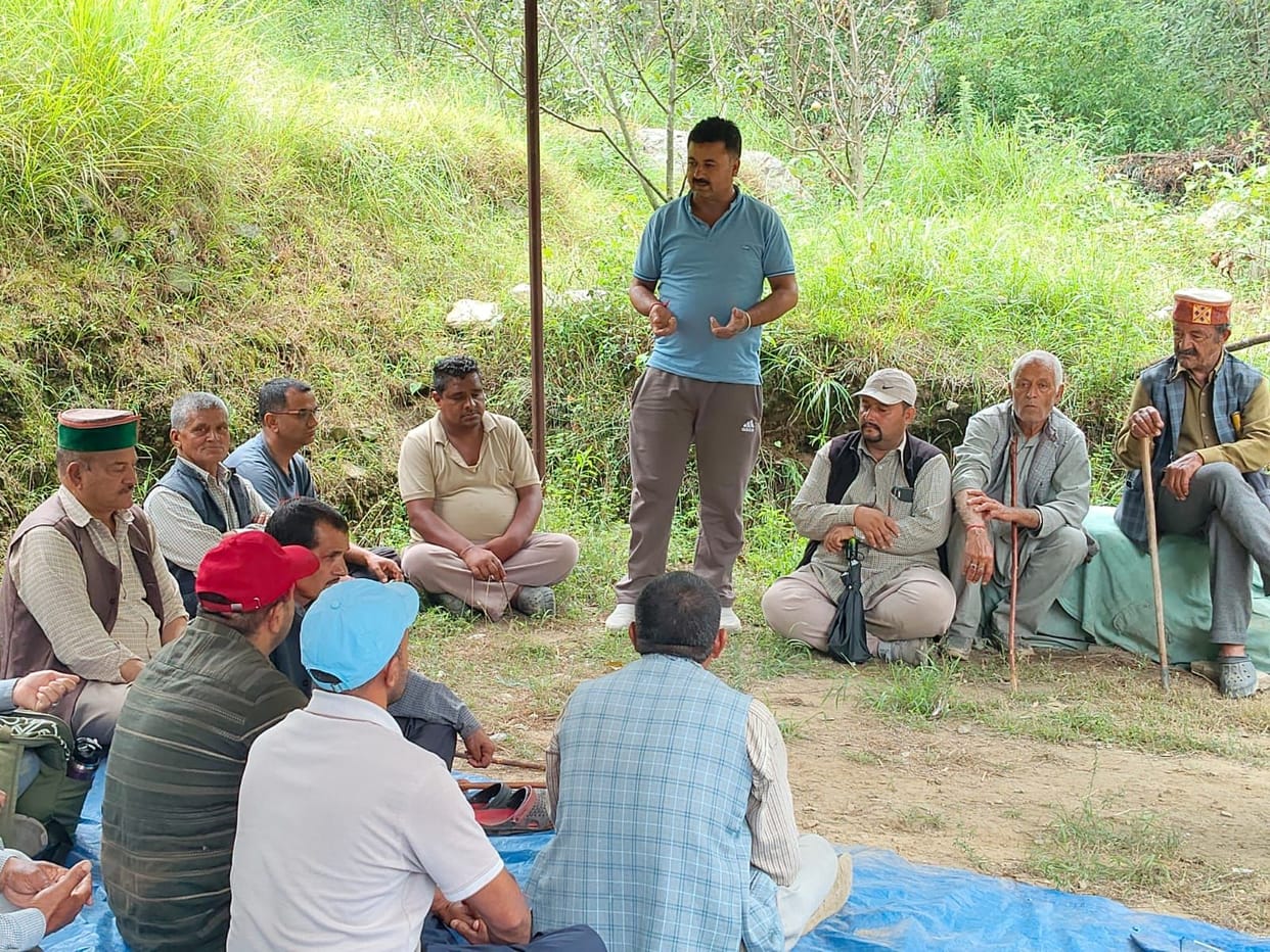 Deliberations on development works at the sub-Gram Sabha in Kui Panchayat