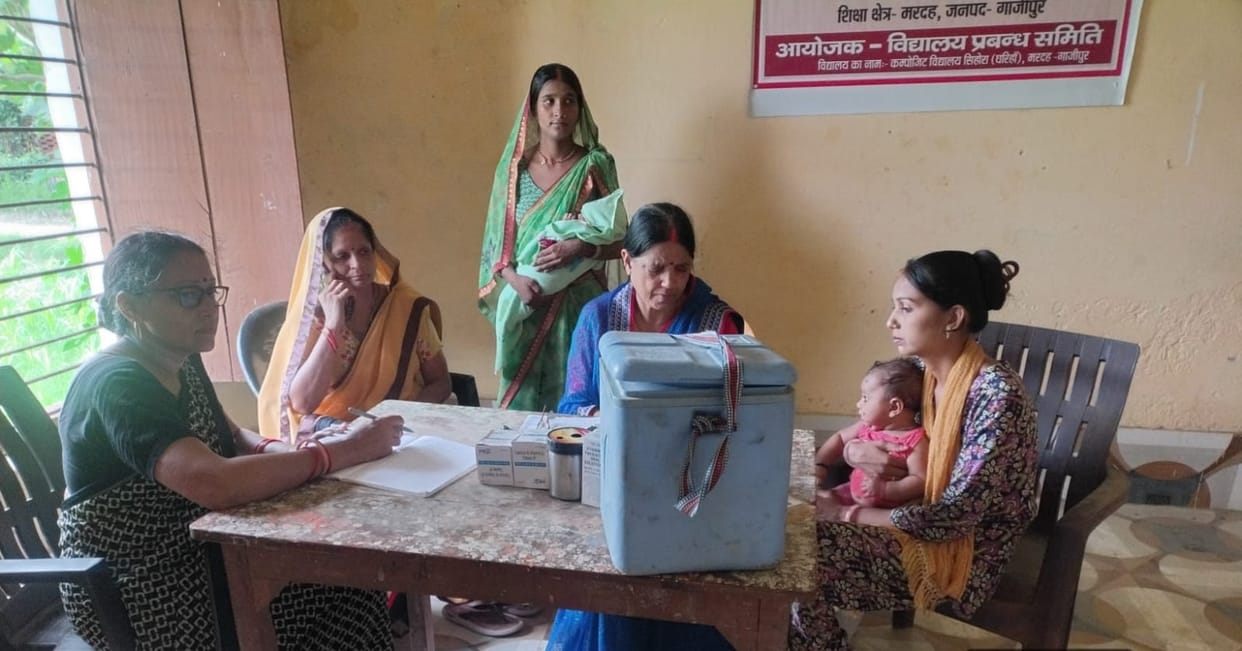 Vaccines administered to 168 children and 54 pregnant women.