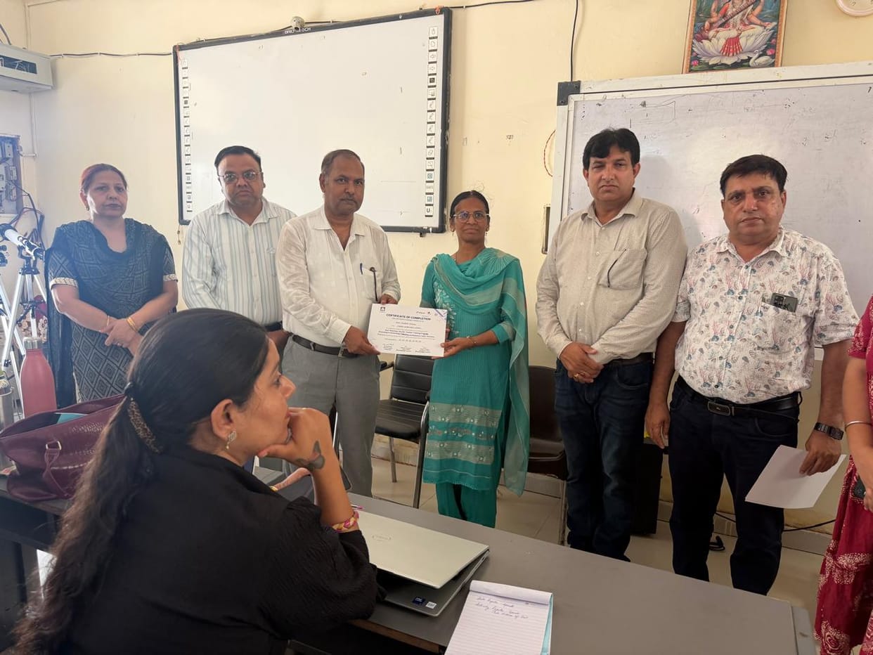 Principals and teachers underwent training for Atal Tinkering Labs.