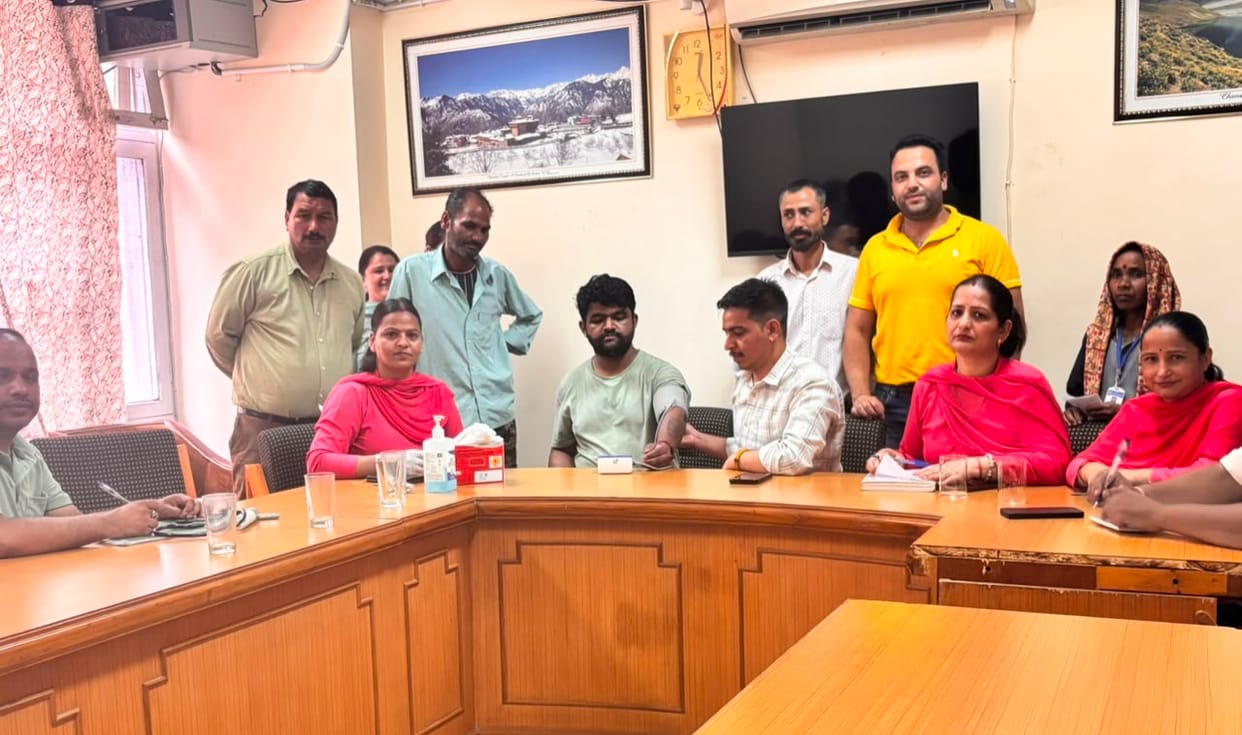 people were examined at a camp in Rampur