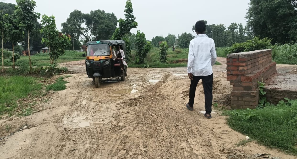 The culvert is ready, yet the connecting road has been closed for a year