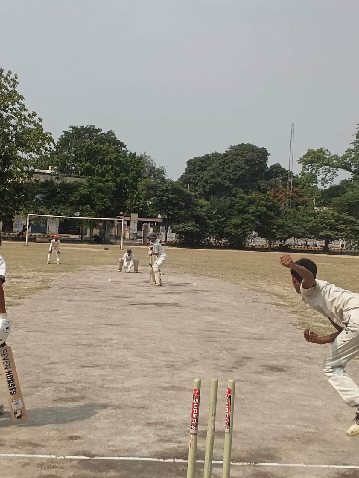 Under-14 Trial Match: Shahjahanpur Red defeated Blue by 63 runs.