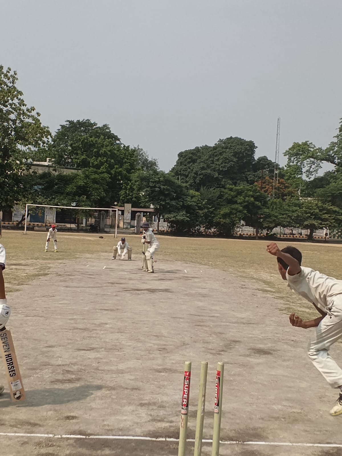 Under-14 Trial Match: Shahjahanpur Red defeated Blue by 63 runs.