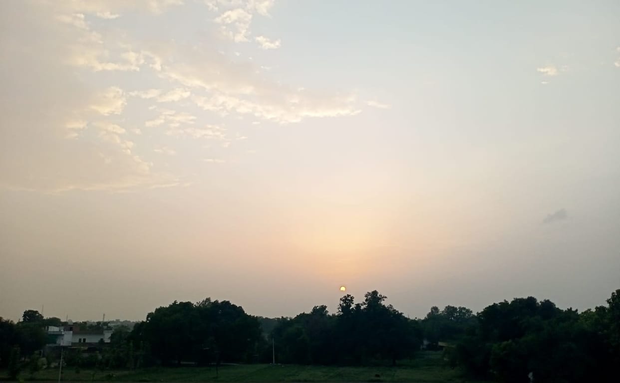 Maximum temperature drops by four degrees due to light rain.