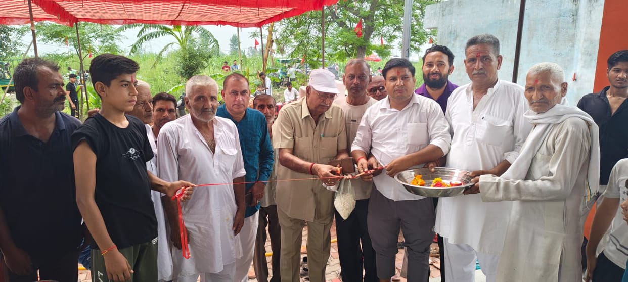 Inauguration of the community feast at Baba Khatnath Temple.