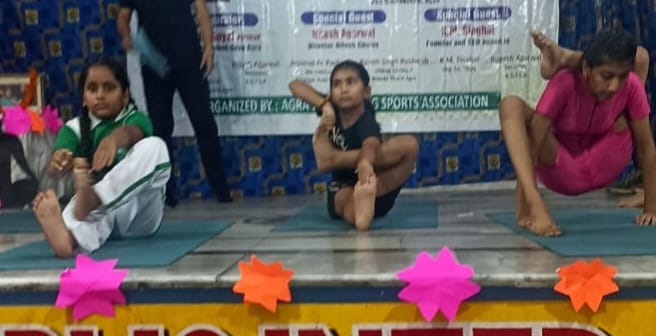 District Yoga Sports Championship Kicks Off with Yoga Practice