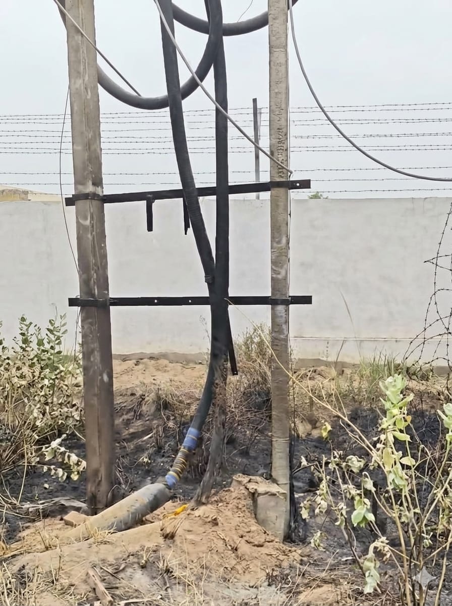 Substation cable burnt, power outage for 6 hours