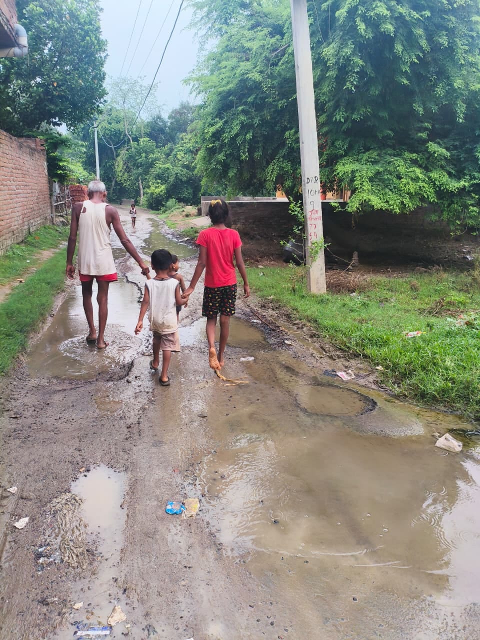 Drains choked in Majra Devari