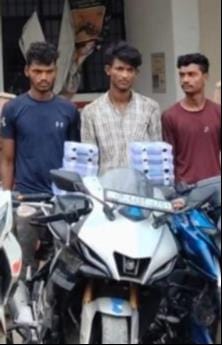 Five accused from a sports bike-stealing gang arrested; nine bikes recovered.
