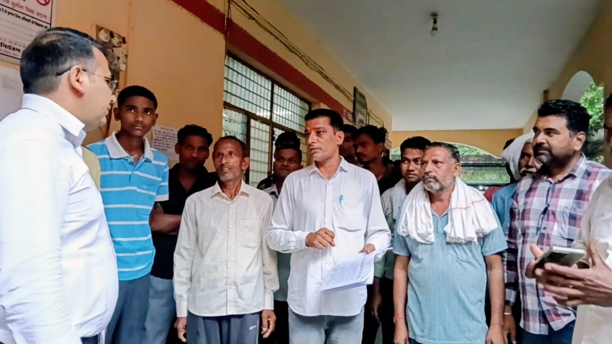 Complaint lodged with the SDM regarding illegal encroachment on a public path.