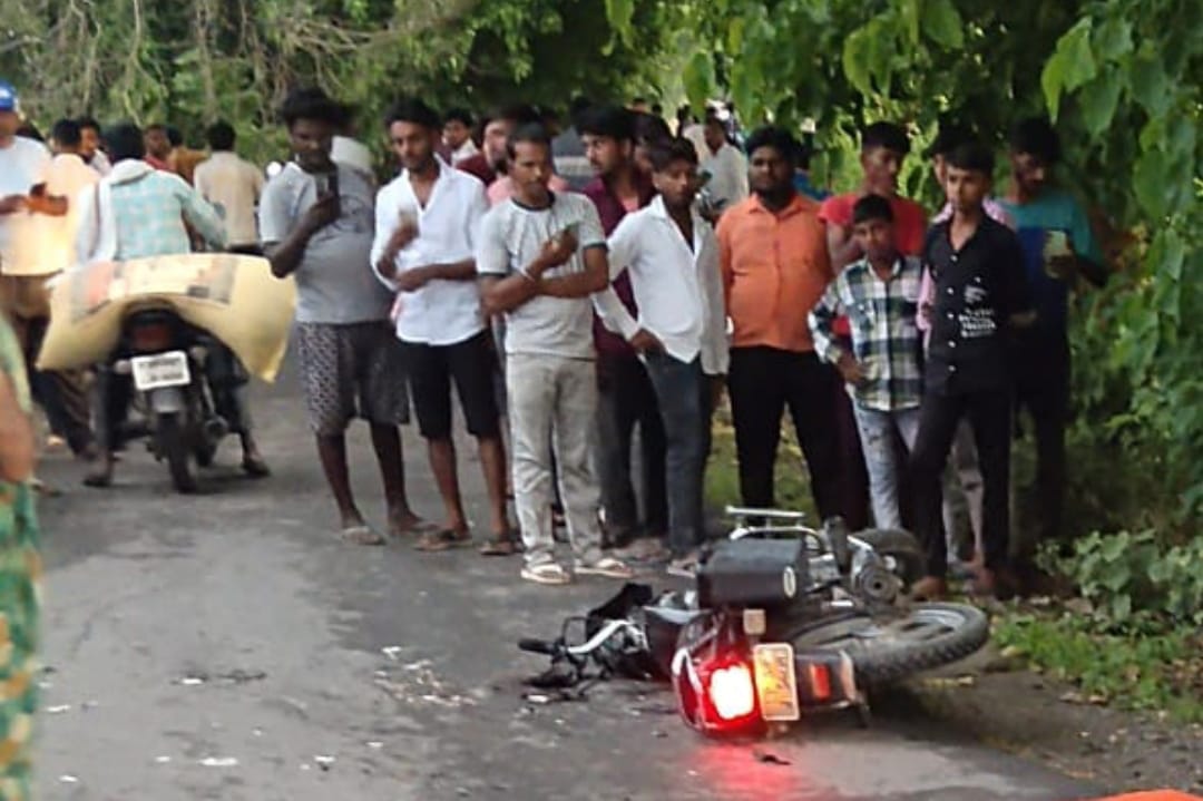 Motorcyclist dies after being hit by an out-of-control trailer.
