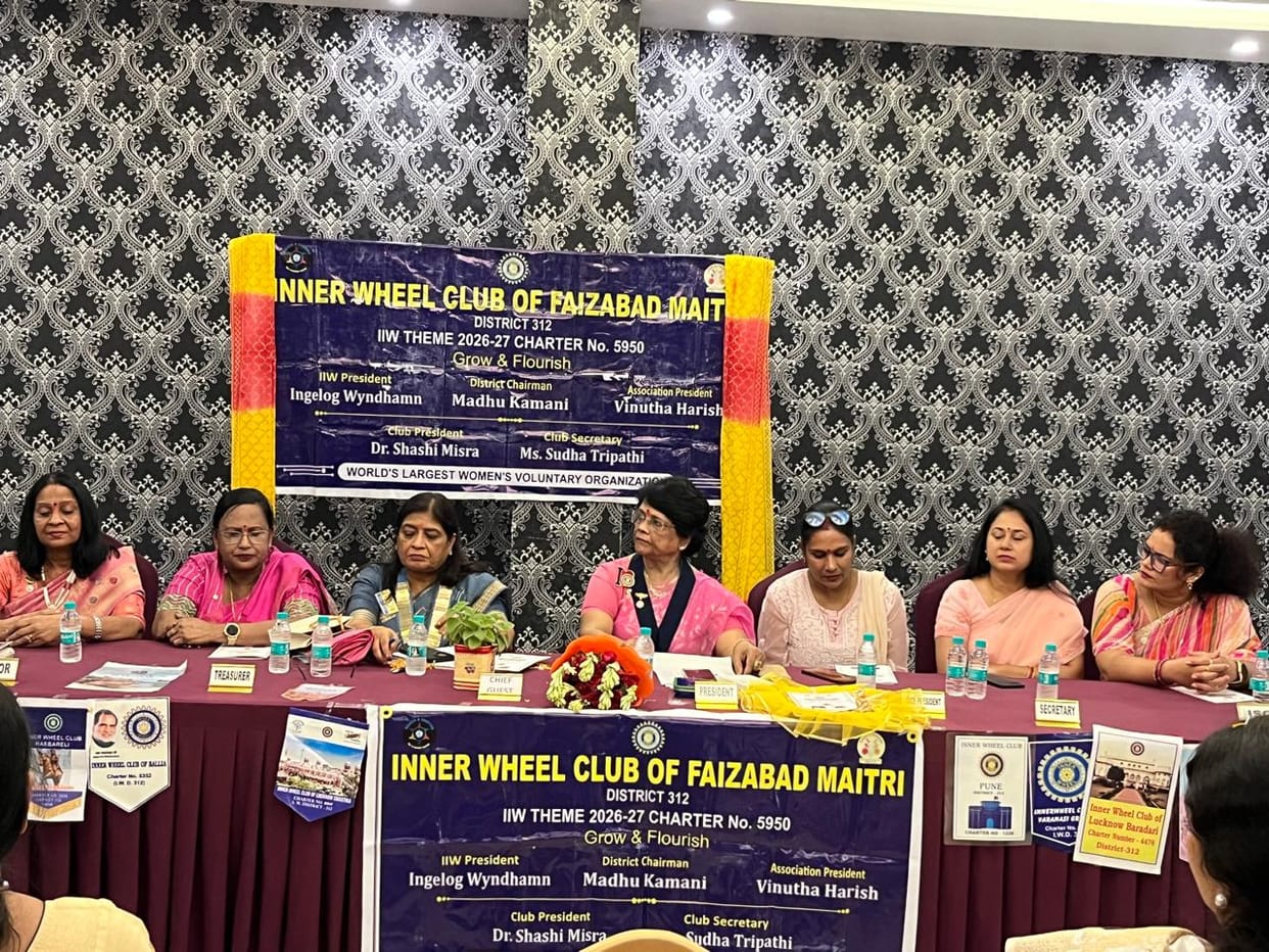 The new executive committee of Inner Wheel Club Faizabad Maitri has assumed office