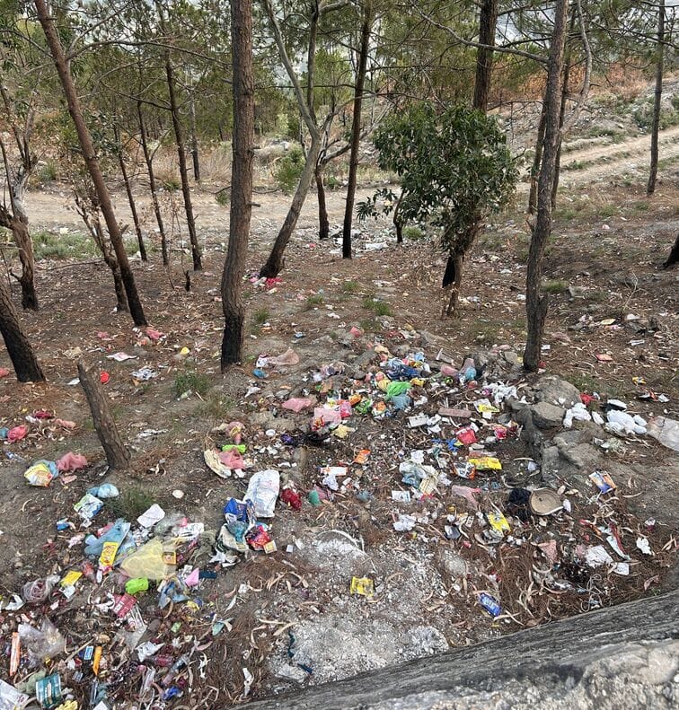 No environmental conservation or sanitation system in Nitthar