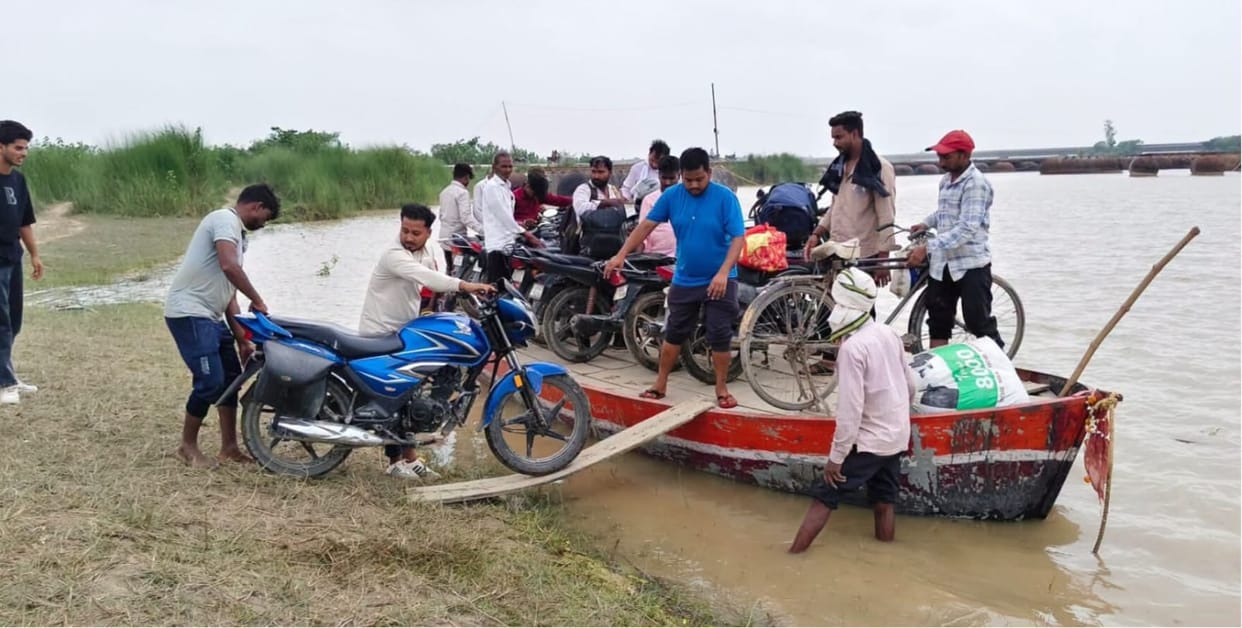 Saryu poised to touch the danger mark; erosion begins