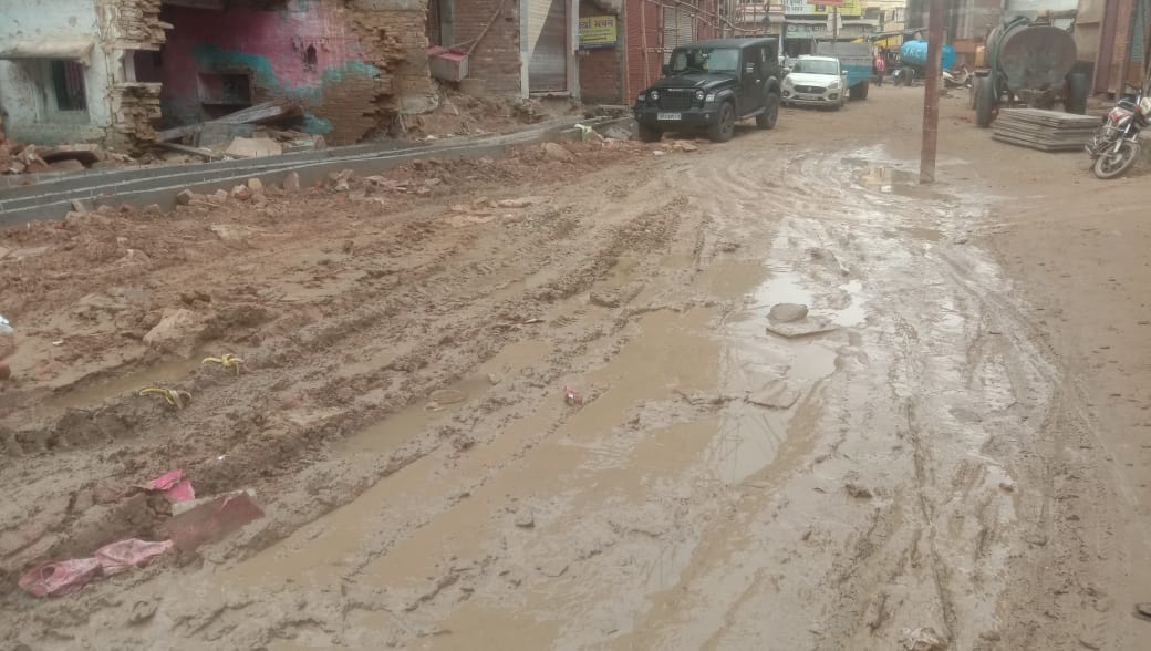 Reaching the station and bus depot is an ordeal; potholes are aggravating back pain.