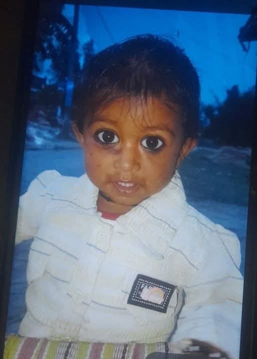 Two-year-old child drowns in canal; cries of anguish fill the air.