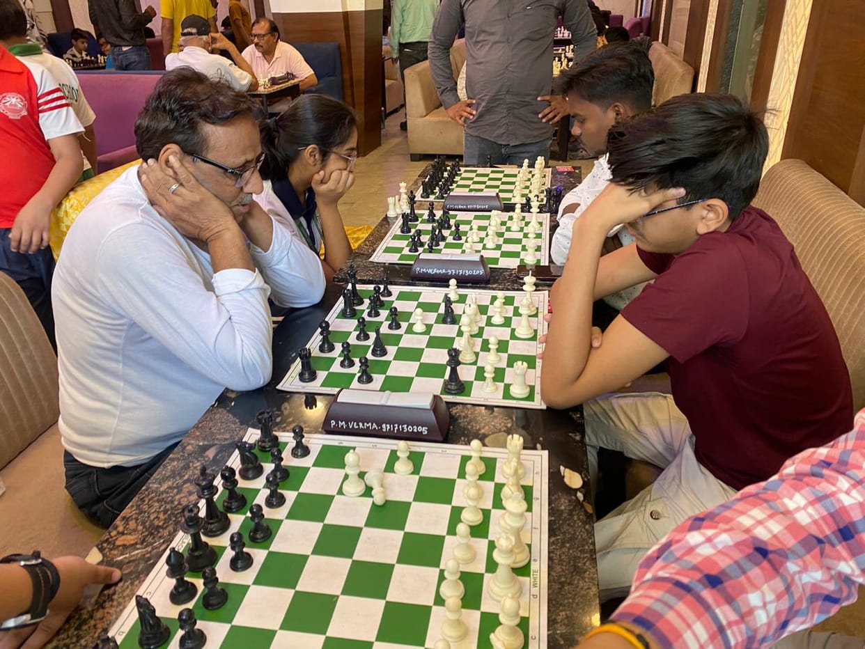 The chessboard... the pieces dance at the touch of the fingers.