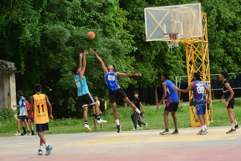Basketball camp at UP College for the regional team