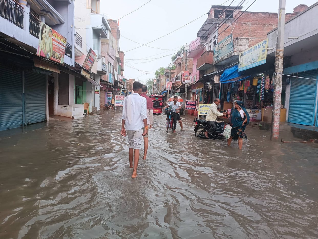 Roads submerged after just an hour and a half of rain; claims regarding drain cleaning exposed as hollow.
