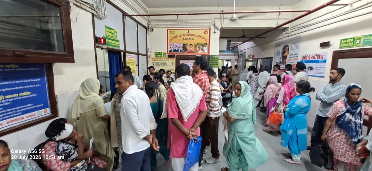 The rainy season has increased the number of diseases, and the OPD is crowded.
