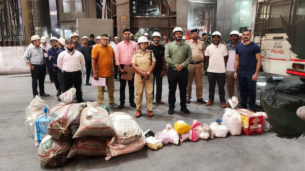 बालोद पुलिस ने नष्ट कराया गांजा और नशीली दवाइयां