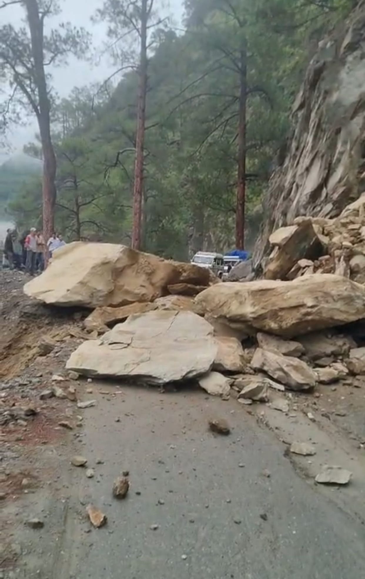 The Chamba-Tissa road near Rakhalu remained closed for some time.