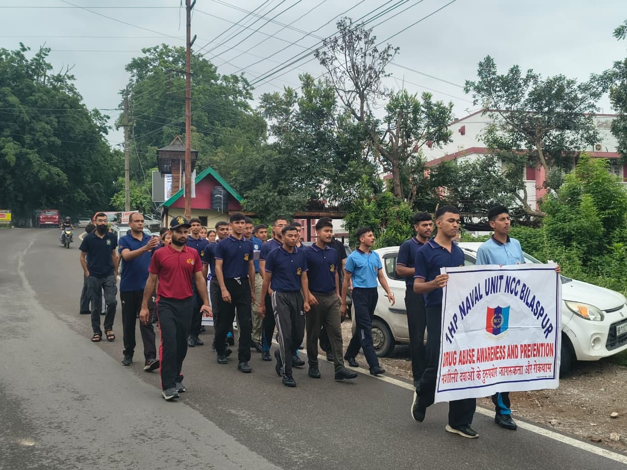 NCC cadets unite against drug abuse, appeal to the public for cooperation.