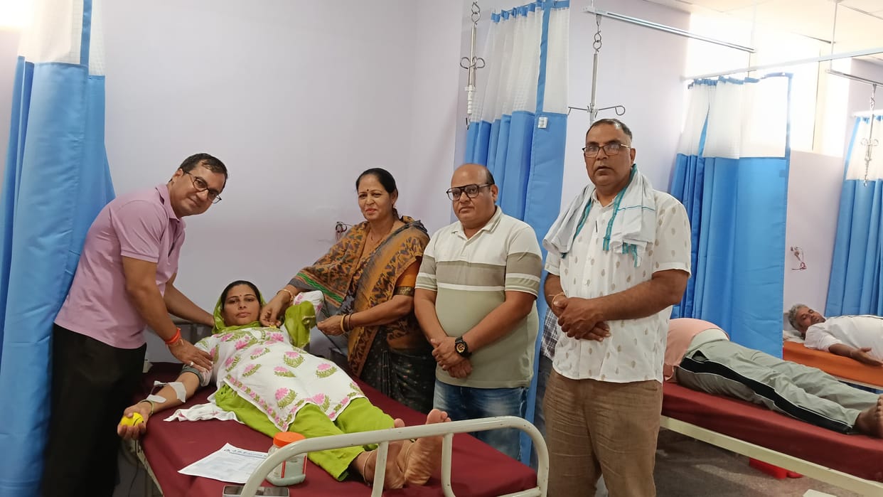41 units of blood collected at the blood donation camp.