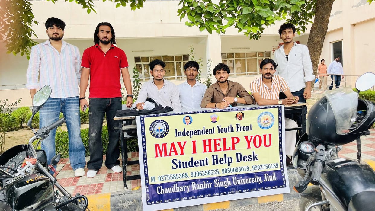 Help desk set up for the convenience of students
