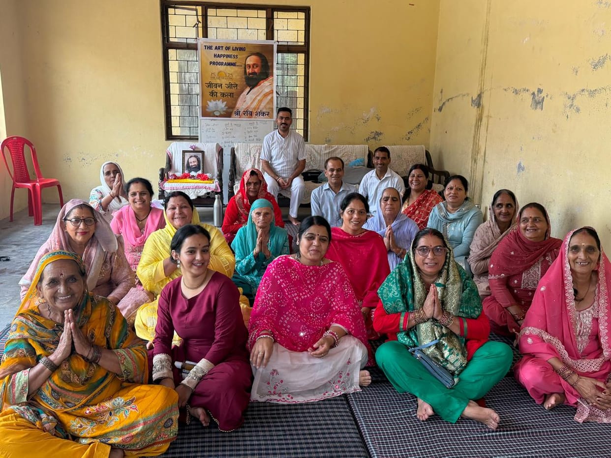 In Kot village, people learned the tricks of staying stress-free.