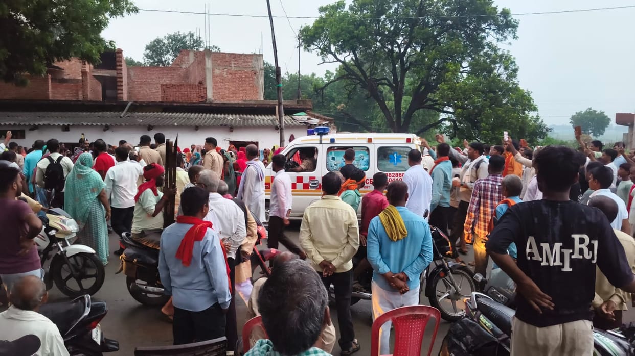 Family members staged a protest after no action was taken against the accused