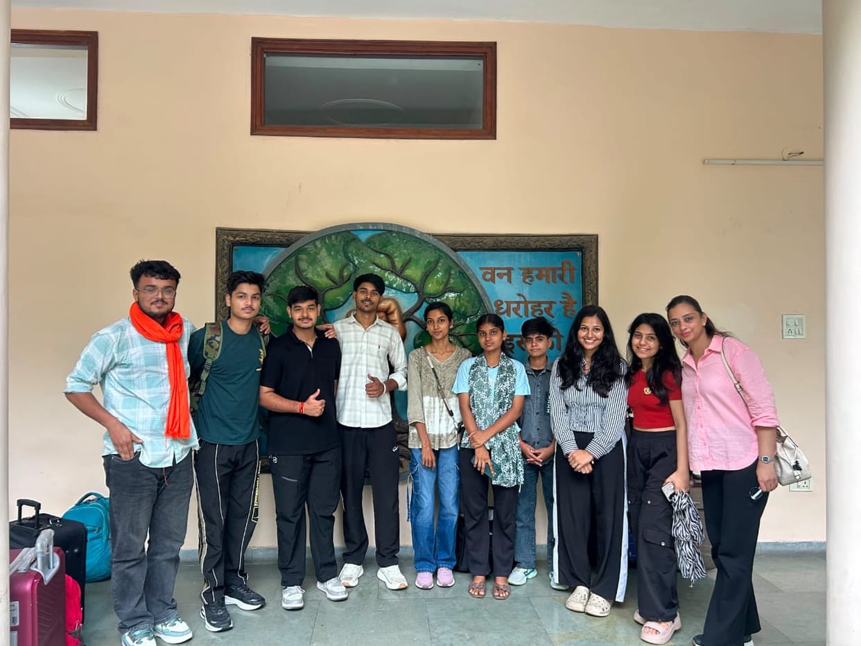 IGU's youth delegation departed for Pinjore to participate in the event.