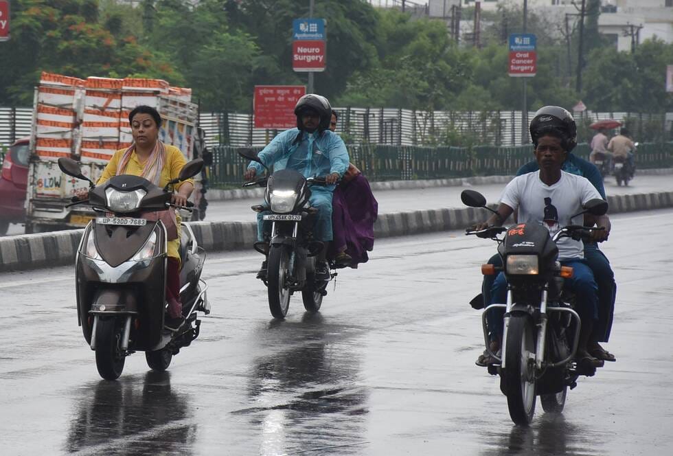 Lowest maximum temperature recorded in Lucknow in July since 2017
