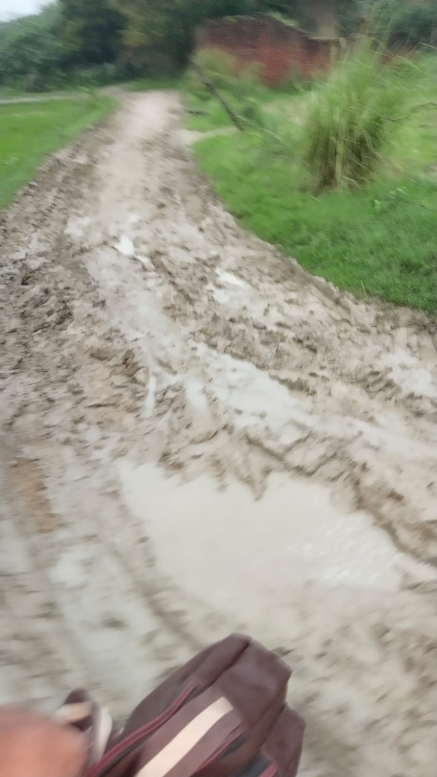 All claims of a spick-and-span state washed away... Waterlogging and mud on roads in 2,189 villages.