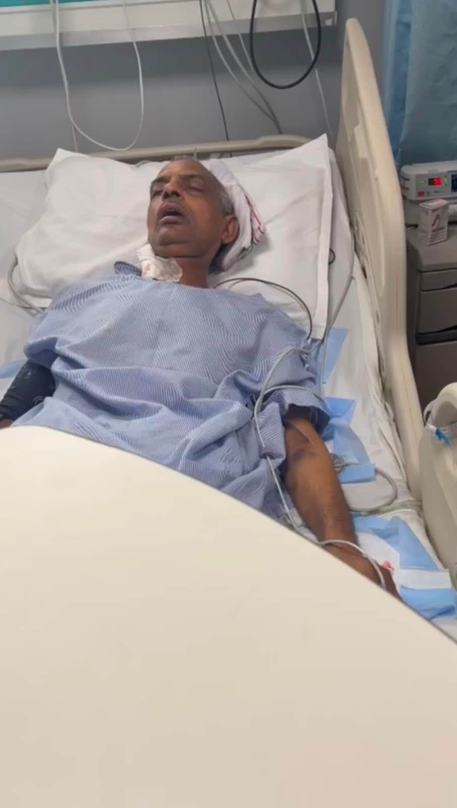 Allegations raised regarding a patient's hands being tied and their condition becoming critical at a private hospital.