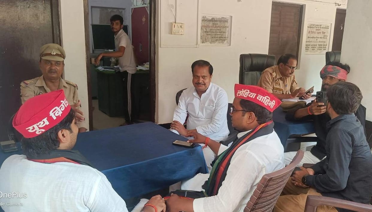 Former SP MLA and party workers remained under house arrest throughout the day.