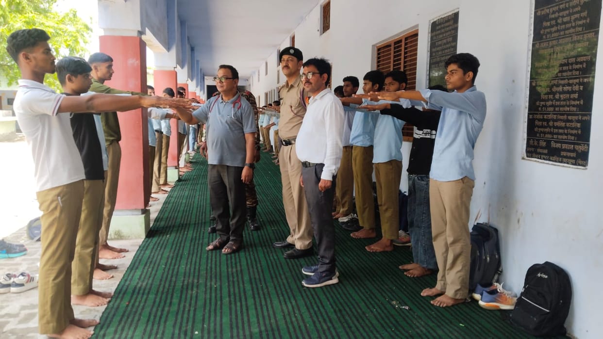 Physical fitness test conducted for NCC.