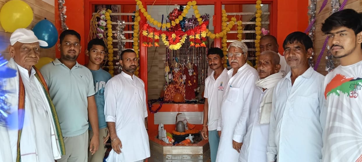 Consecration of the Shiva family performed in the temple.